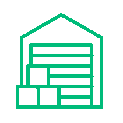Icono de almacén para registro FDA. Insega, consultoría especializada en BPM y SG-SST para exportación a Estados Unidos.