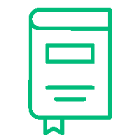 Icono de libro representando materiales de capacitación en BPM y SG-SST de Insega. Documentación, memorias y soportes para la formación.