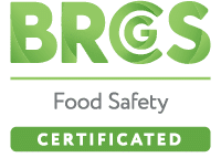 Logo BRC Food Safety, estándar de calidad e inocuidad alimentaria. Insega ofrece consultoría especializada para certificaciones.