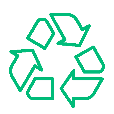 Icono de reciclaje para control de plagas y manejo de residuos en empresas. Buenas Prácticas de Manufactura (BPM) e Insega.
