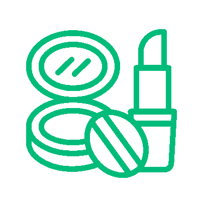 Icono de cosméticos y registro FDA. Insega ofrece consultoría especializada para empresas de cosméticos que buscan cumplir con las regulaciones de la FDA en EE.UU.