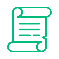 Icono de pergamino con texto sobre la importancia del registro sanitario Invima como inversión para el crecimiento empresarial. Insega, consultoría especializada en trámites Invima.