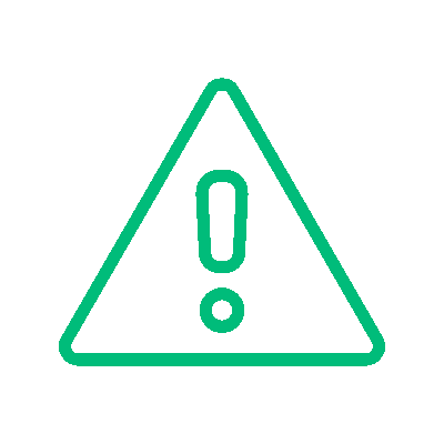 Icono de triángulo de advertencia con signo de admiración para matrices de peligros, riesgos y aspectos ambientales en interventoría y auditoría Insega.